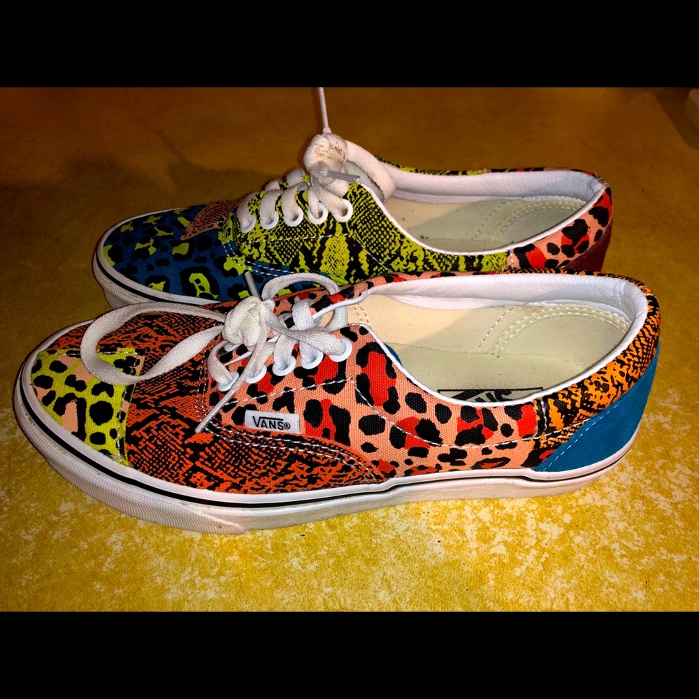Vans Patchwork Era Leopard & Snakeskin Shoes (8.5)